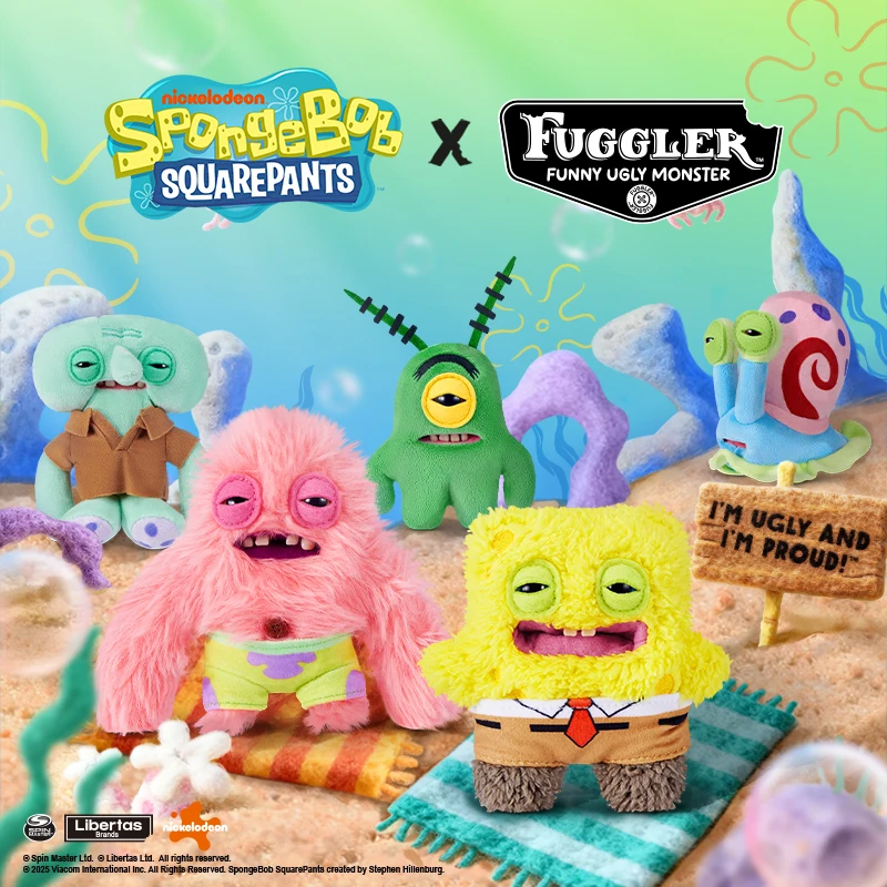 Men Keychain Accessories - Original fuggler bob esponja patrick chaveiro
