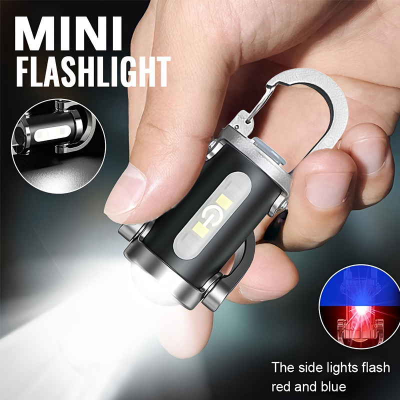 Men Keychain Accessories - Mini chaveiro lanterna recarregável bolso cob