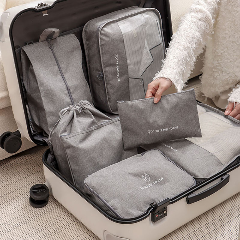 Travel Organizer Men - Conjunto de 7 cubos organizadores de