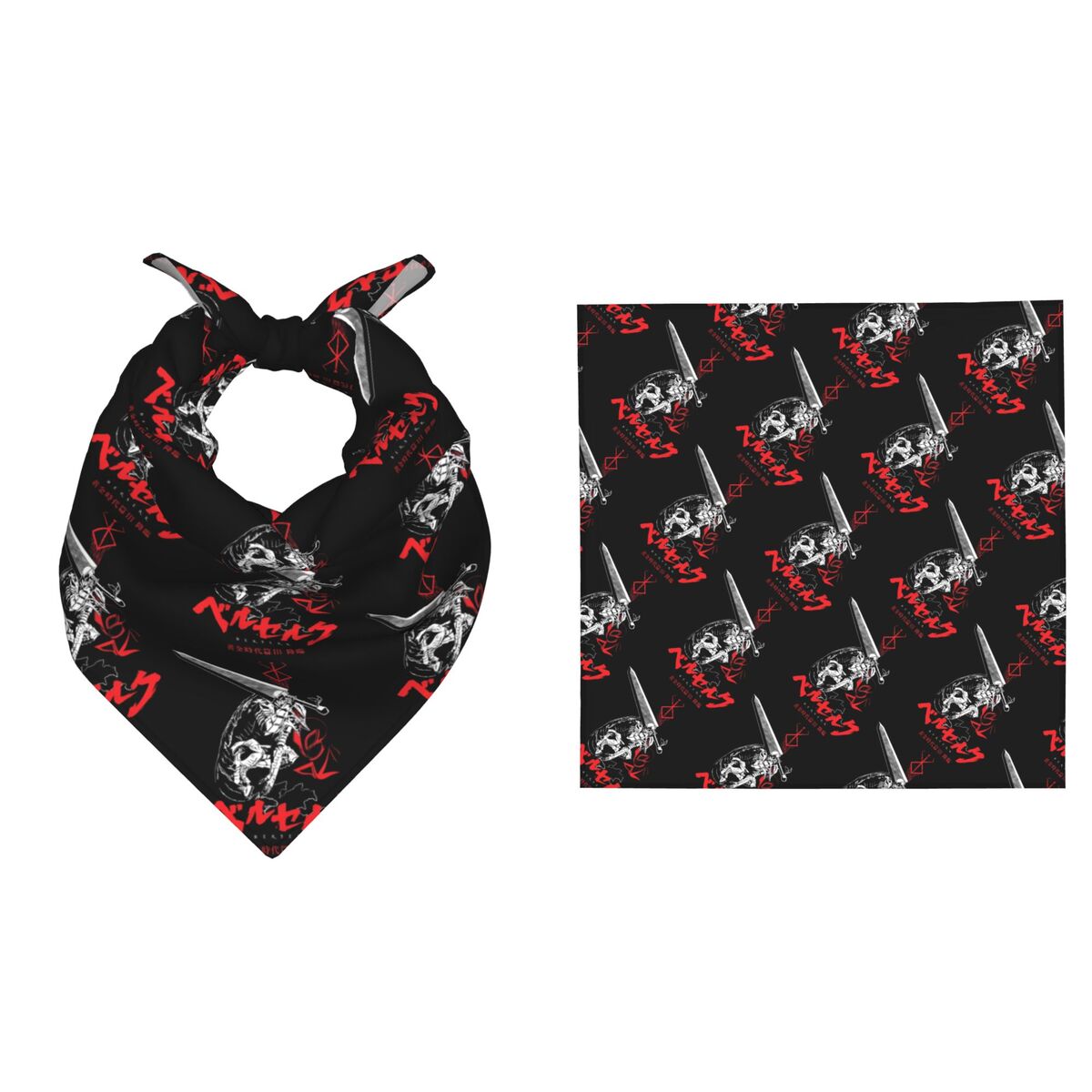 Men Accessories Brand - Lenço de Pescoço Quadrado 55CM B-Berserks