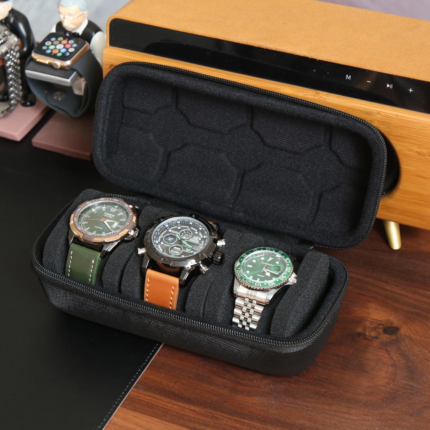 Travel Organizer Men - Organizador de caixa de relógio para