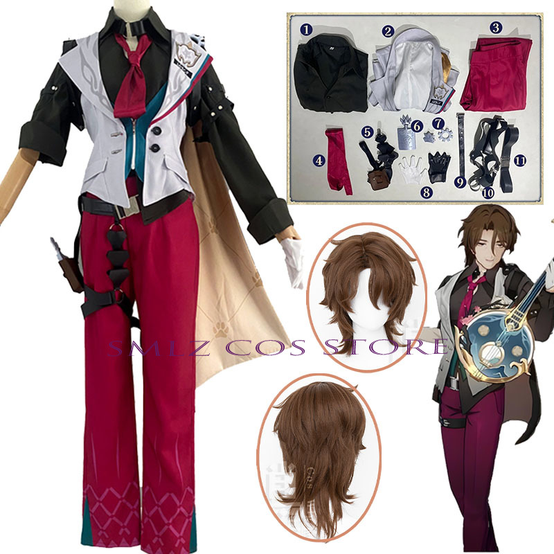 Men'S Suit Accessories - Gallagher cosplay honkai estrela ferroviário traje