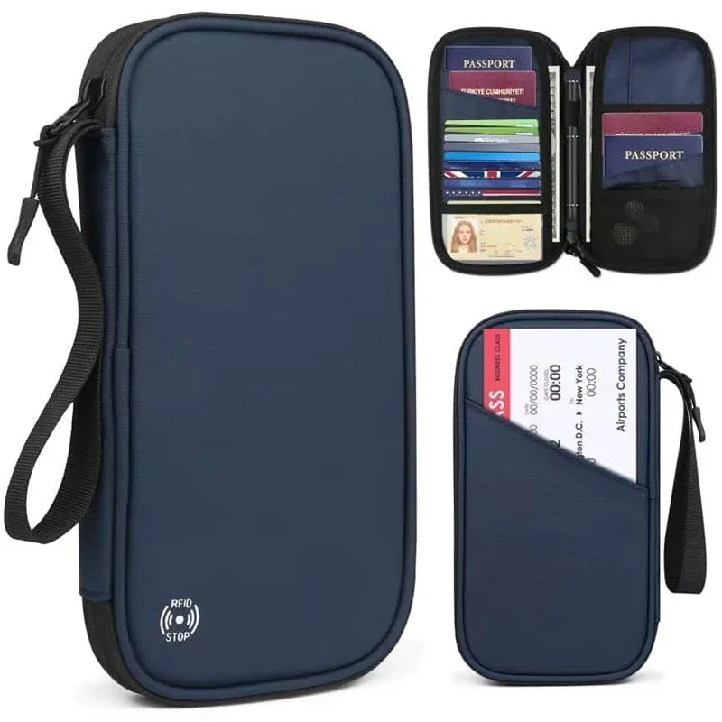Travel Organizer Men - Capa leve para passaporte de viagem