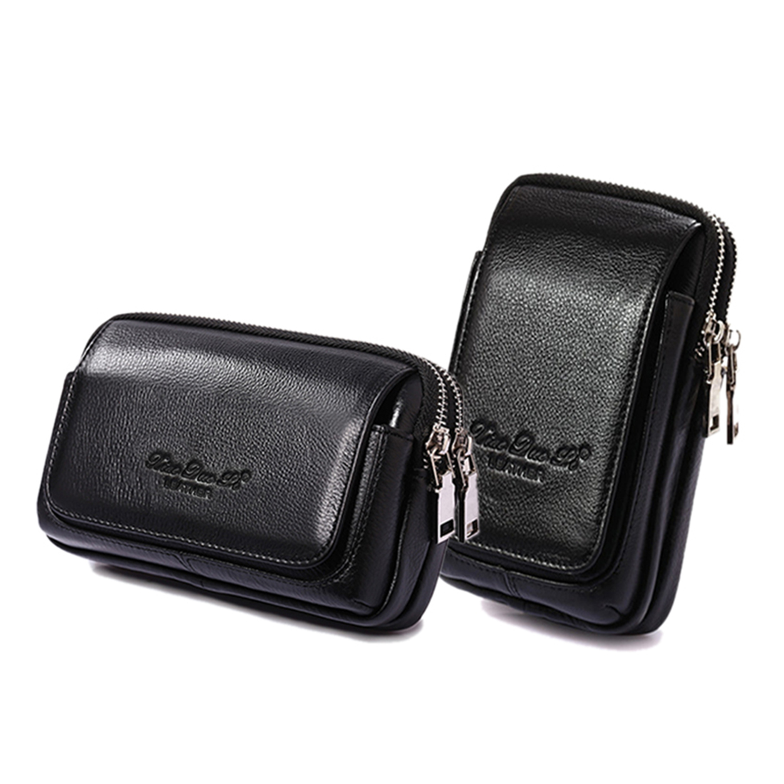 Men Accessories Box - Homens de couro genuíno cintura fanny