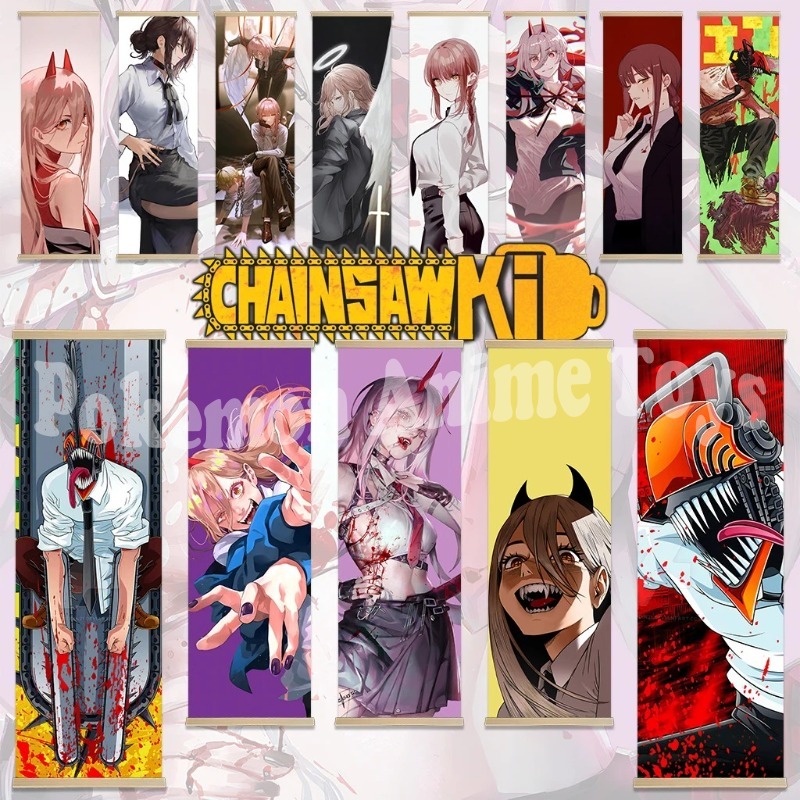 Men'S Accessories Rack - Pôster de anime homem motosserra, pintura