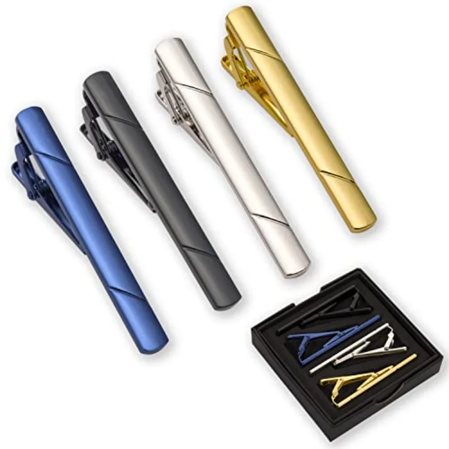 Men Accessories Box - 4 prendedores de gravata para homens