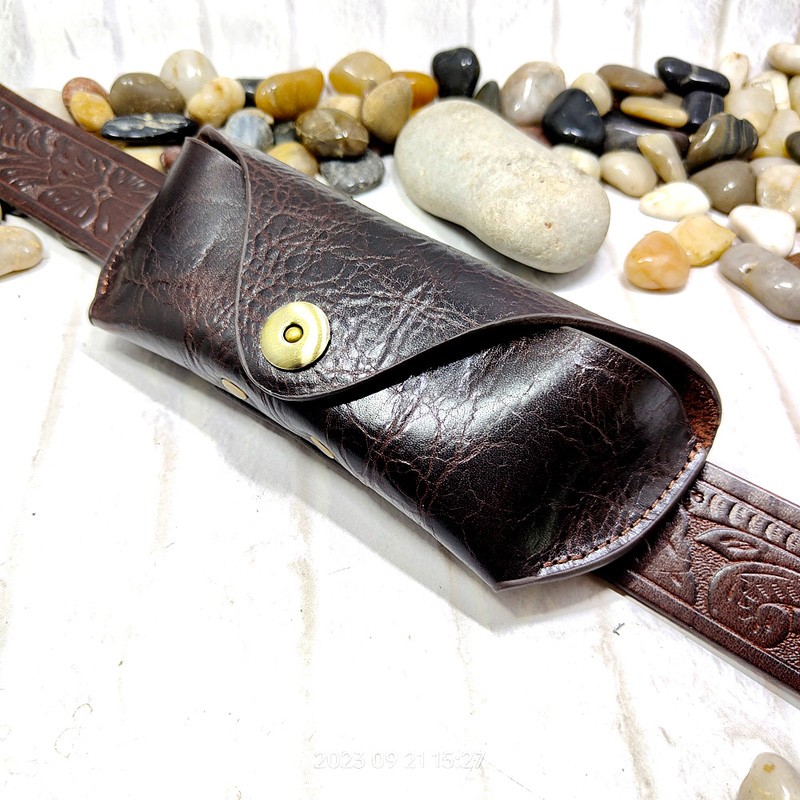Men Accessories Box - Blongk-estojo de couro genuíno para óculos