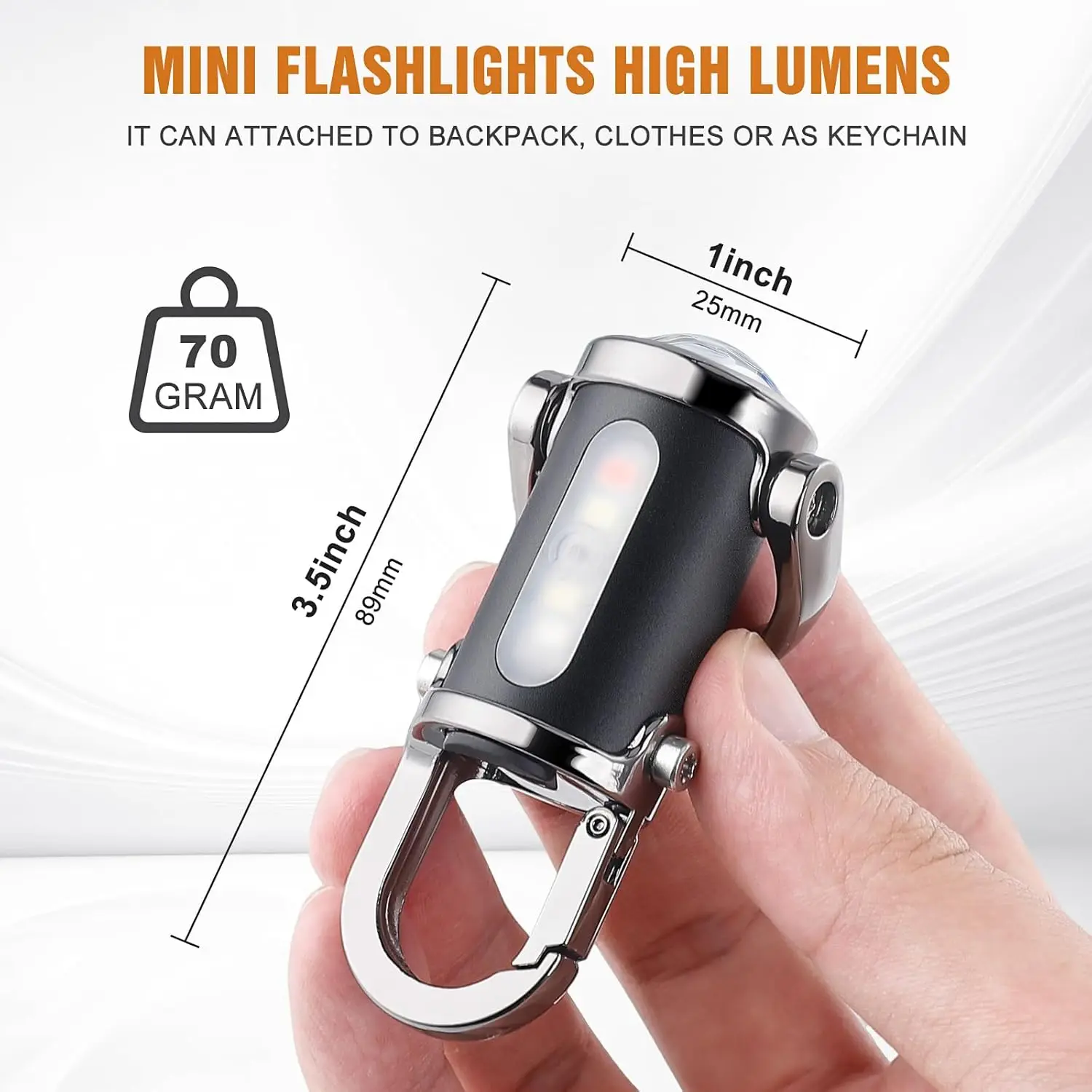 Mini chaveiro lanterna recarre - Men Keychain Accessories avaliação e preço