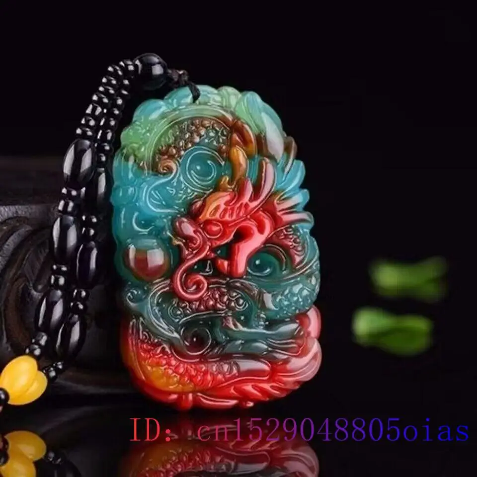 Real jade dragão pingente cola - Men Accessories Necklace avaliação e preço