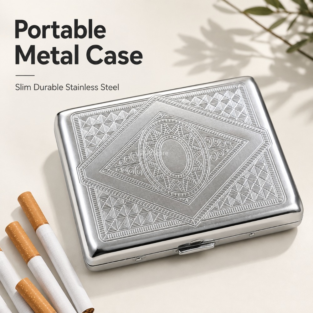 Estojo de Cigarros em Aço Inox - Men Accessories Box avaliação e preço