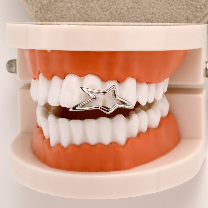 Grillz de Dentes Y2K Cyberpunk - Men'S Accessories For Christmas avaliação e preço