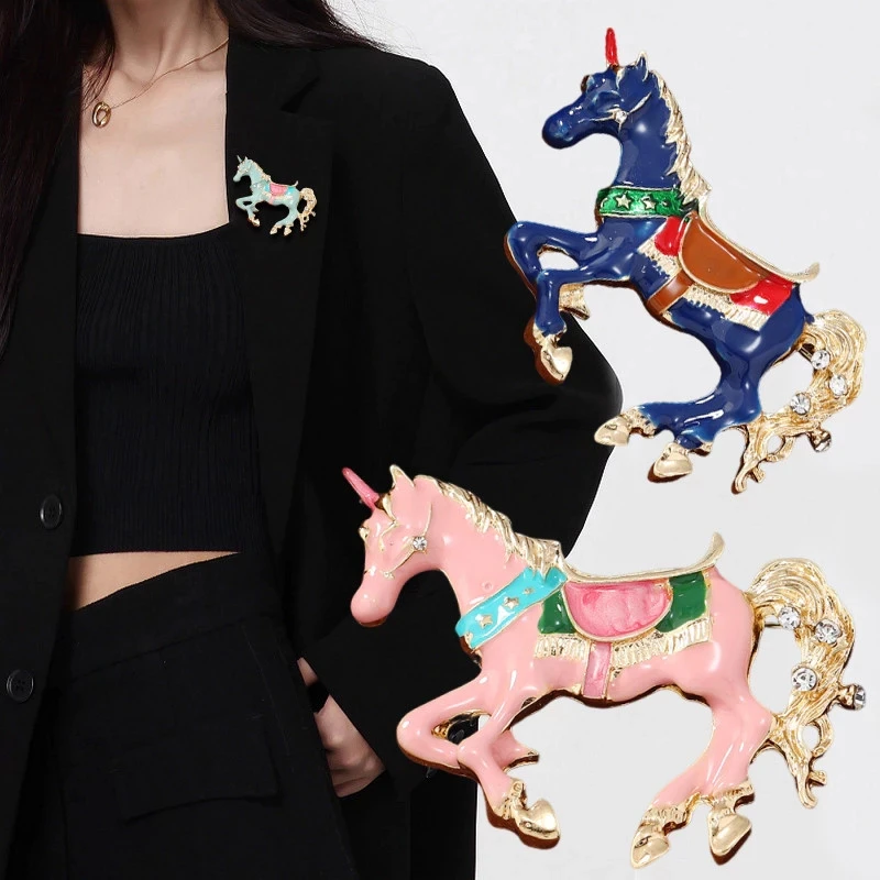 Broches de cavalo esmaltados v - Men Accessories Bouquet avaliação e preço