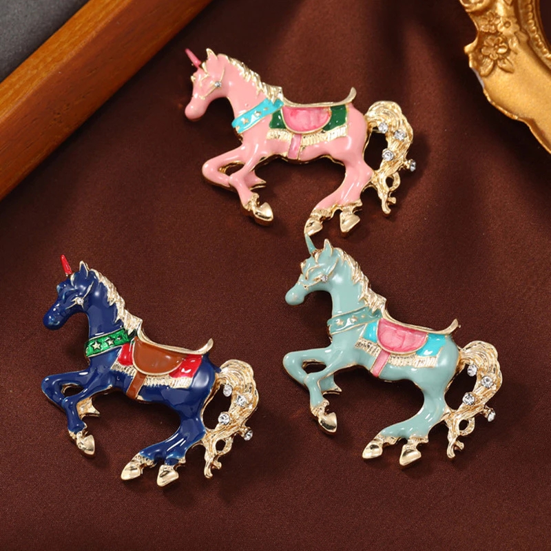 Broches de cavalo esmaltados v - Men Accessories Bouquet avaliação e preço