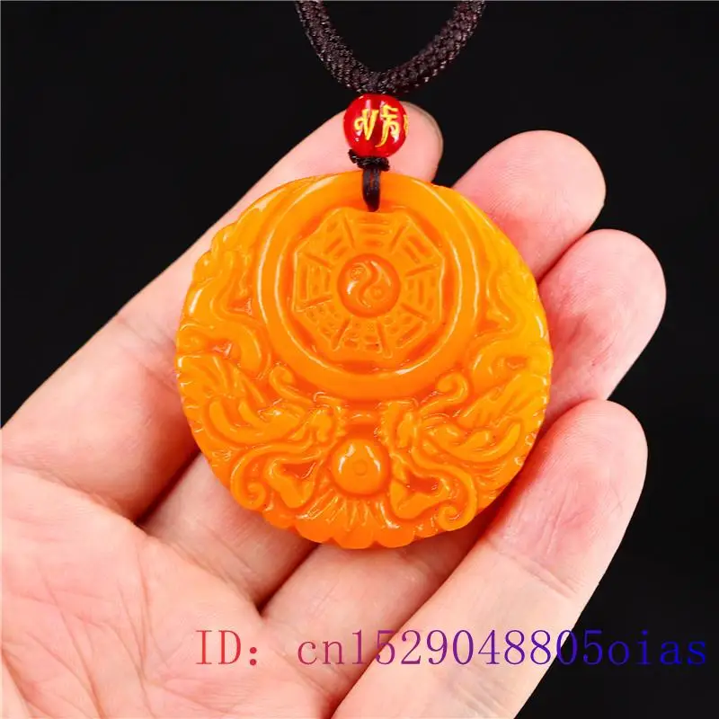 Pingente amarelo de dragão de  - Men Accessories Necklace avaliação e preço
