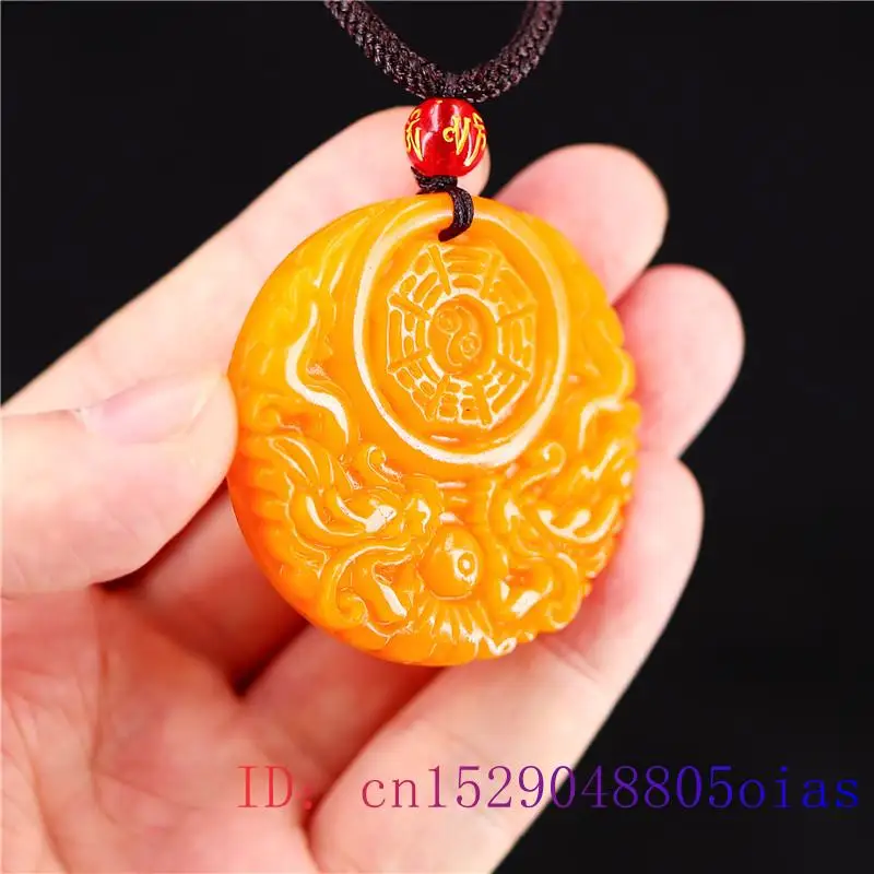 Pingente amarelo de dragão de  - Men Accessories Necklace avaliação e preço