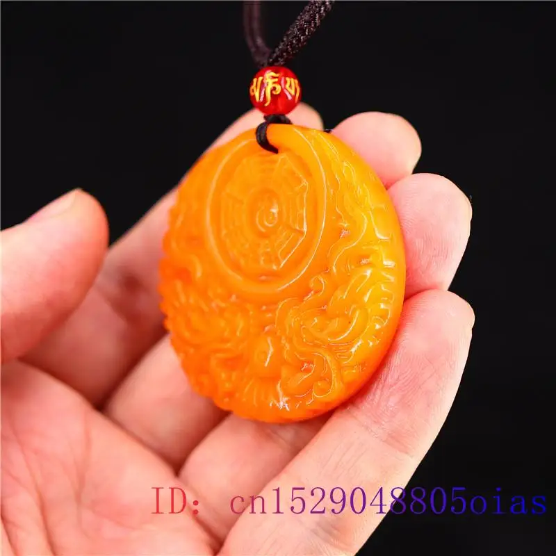 Pingente amarelo de dragão de  - Men Accessories Necklace avaliação e preço