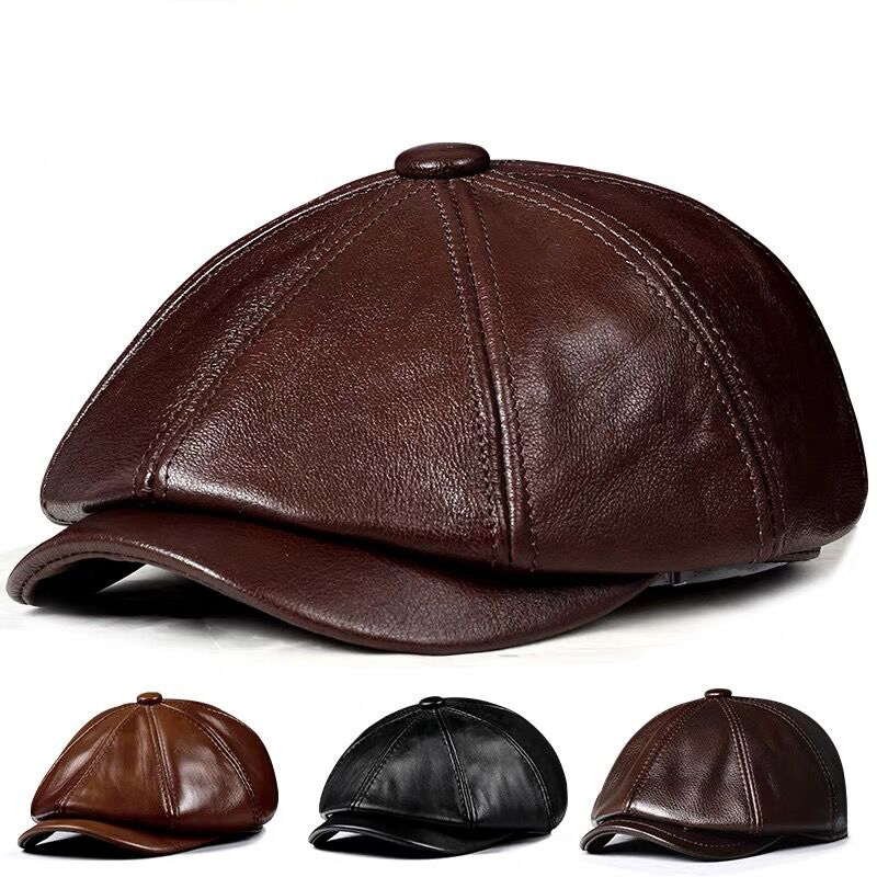 Primavera novo chapéu de couro - Men Accessories Brand avaliação e preço