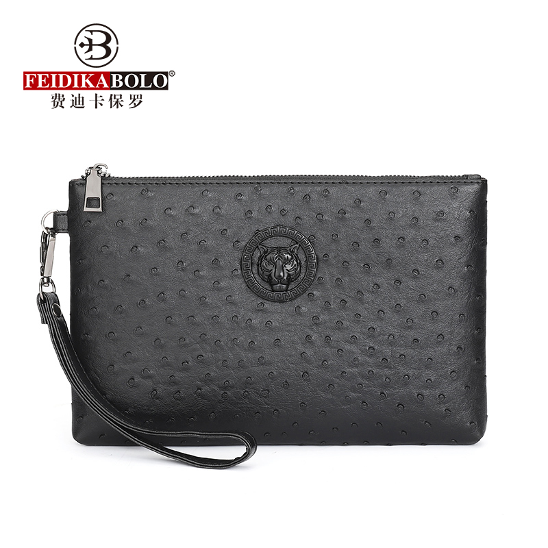 Padrão de avestruz preto marro - Men Accessories Box avaliação e preço