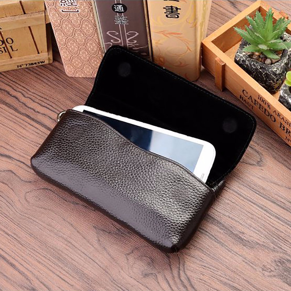 Couro genuíno Fanny Pack para  - Men Accessories Box avaliação e preço